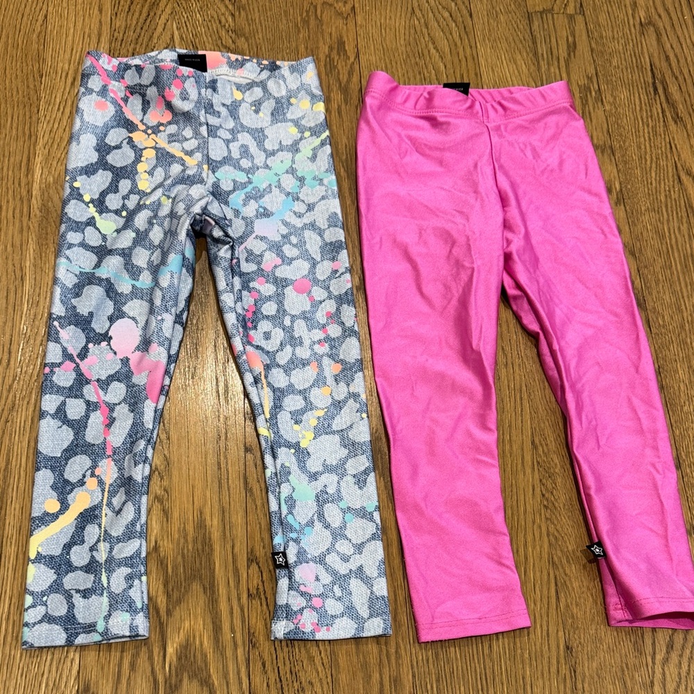 Pixielane Kids Colorful Leggings Set 3T LIKE NEW